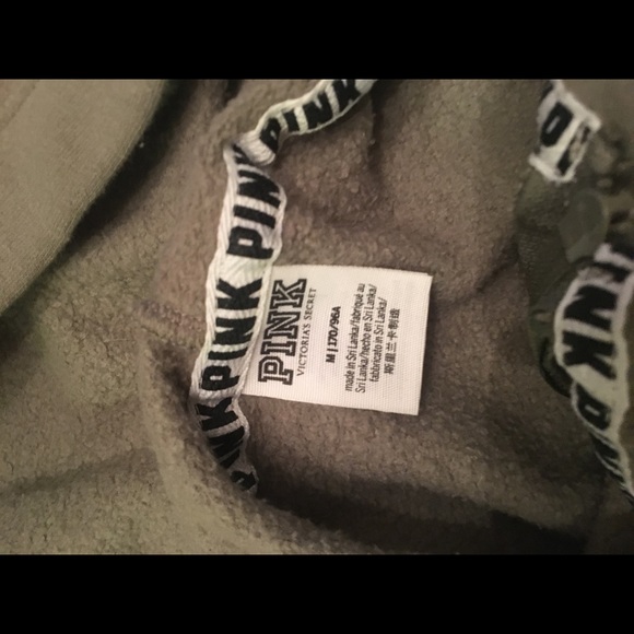 Army green PINK zip up jacket - Picture 4 of 4